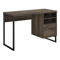 Condon Wooden Laptop Desk With 1 Drawer In Brown