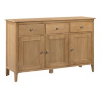 Callia Sideboard In Oak With 3 Doors And 3 Drawers