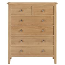 Callia Chest Of Drawers In Oak With 6 Drawers