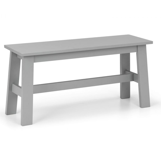 Kalare Wooden Dining Bench In Lajitar Grey