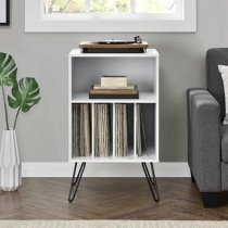 Concorde Wooden Turntable Stand In White