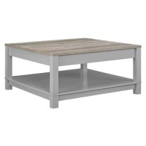 Cameron Wooden Coffee Table In Grey And Oak