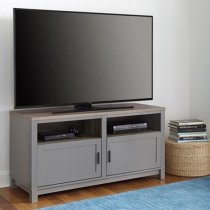 Cameron Wooden TV Stand In Grey And Oak