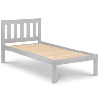 Lajita Wooden Single Bed In Dove Grey