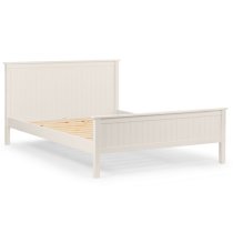 Madge Wooden Double Bed In Surf White