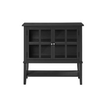 Franklyn Wooden Storage Cabinet With 2 Doors In Black