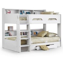 Oihane Wooden Bunk Bed In Pure White