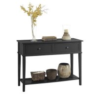 Fishtoft Wooden Console Table In Black