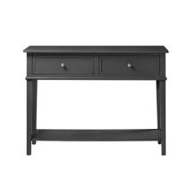 Fishtoft Wooden Console Table In Black