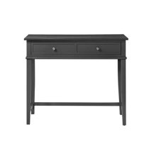 Franklyn Wooden Laptop Desk With 2 Drawers In Black