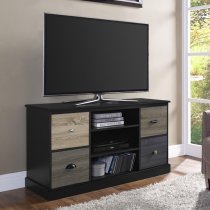 Maraca Wooden TV Stand Small In Black