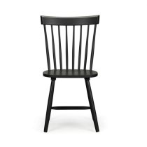 Takiko Black Lacquer Dining Chairs In Pair