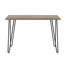 Ojai Wooden Laptop Desk With Black Legs In Rustic Oak