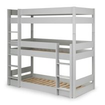 Taigi Wooden Bunk Bed In Dove Grey