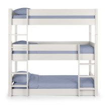 Taigi Wooden Bunk Bed In Surf White