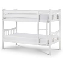 Zabby Wooden Bunk Bed In Bright White