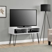 Owes Wooden TV Stand In White