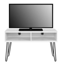 Owes Wooden TV Stand In White