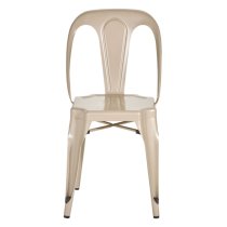 Dschubba Metal Dining Chair In Champagne