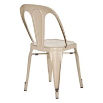 Dschubba Metal Dining Chair In Champagne