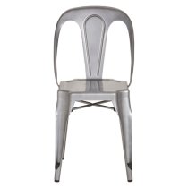 Dschubba Metal Dining Chair In Grey