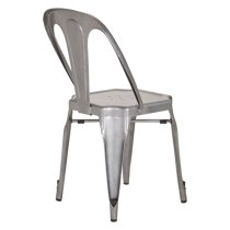 Dschubba Metal Dining Chair In Grey