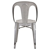 Dschubba Metal Dining Chair In Grey