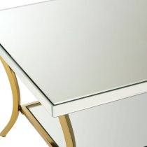 Kensick Rectangular Mirrored Coffee Table In Silver