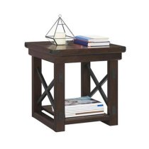 Welwyn Wooden Veneer End Table In Espresso