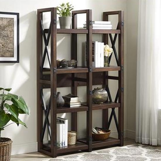 Welwyn Wooden Bookcase In Espresso