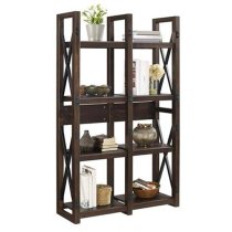 Welwyn Wooden Bookcase In Espresso