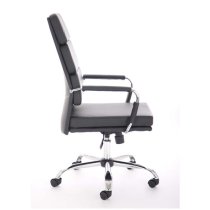 Advocate Leather Executive Office Chair In Black With Arms