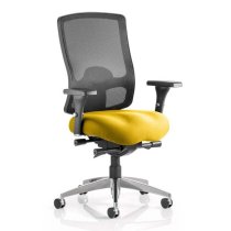 Regent Office Chair With Senna Yellow Seat And Arms