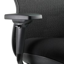 Stealth Shadow Ergo Headrest Office Chair In Black Airmesh Seat