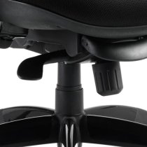 Stealth Shadow Ergo Headrest Office Chair In Black Airmesh Seat