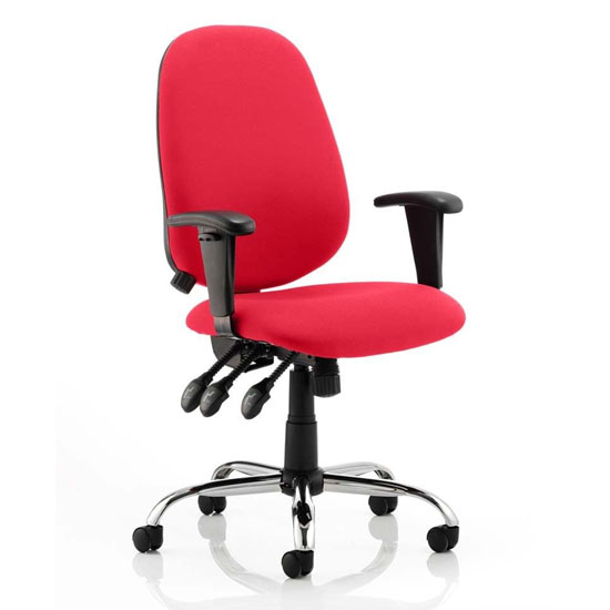 Lisbon Office Chair In Bergamot Cherry With Arms