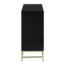 Kensick Wooden Sideboard With 2 Doors And 1 Drawer In Black