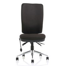 Chiro Fabric High Back Office Chair In Black No Arms