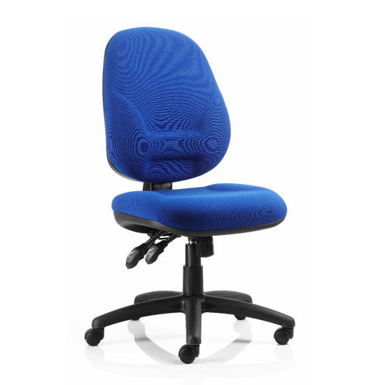 Eclipse Plus XL Office Chair In Blue No Arms