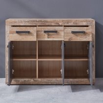 Tailor Wooden Medium Sideboard In Pale Wood And Matera