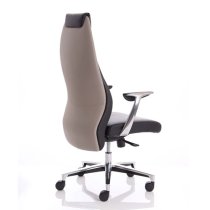 Mien Leather Executive Office Chair In Black And Mink