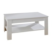 Hilburn Wooden Coffee Table In Andersen White Pine