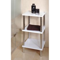 3 Tier High Gloss White Display Stand