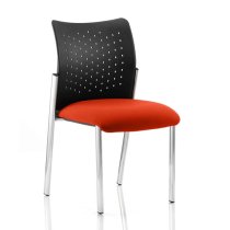 Academy Office Visitor Chair In Tabasco Red No Arms