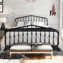 Brunswick Metal Double Bed In Black