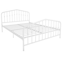 Brunswick Metal Double Bed In White