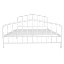 Brunswick Metal Double Bed In White