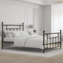 Manalo Metal Double Bed In Bronze