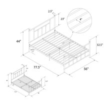 Manalo Metal Double Bed In Bronze