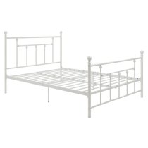 Manalo Metal King Size Bed In White